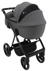 Детская коляска 2 в 1 Adamex Blanc Eco SA-4 темно-серый